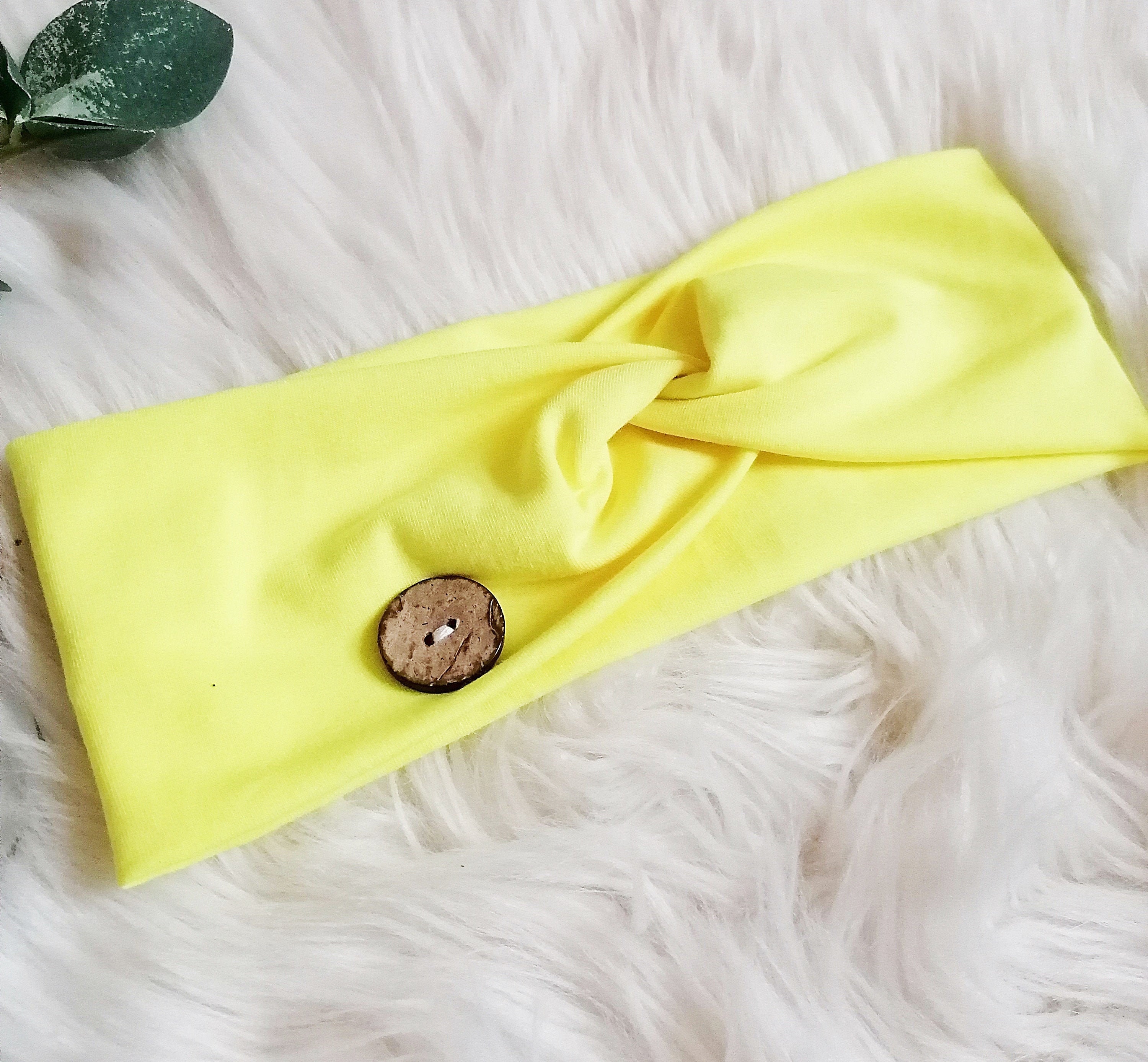 Headband neon yellow hairband neonfaben Etsy