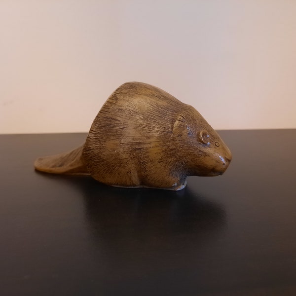 Vintage Boma Carved Beaver - Aboriginal Art - Indigenous Carving