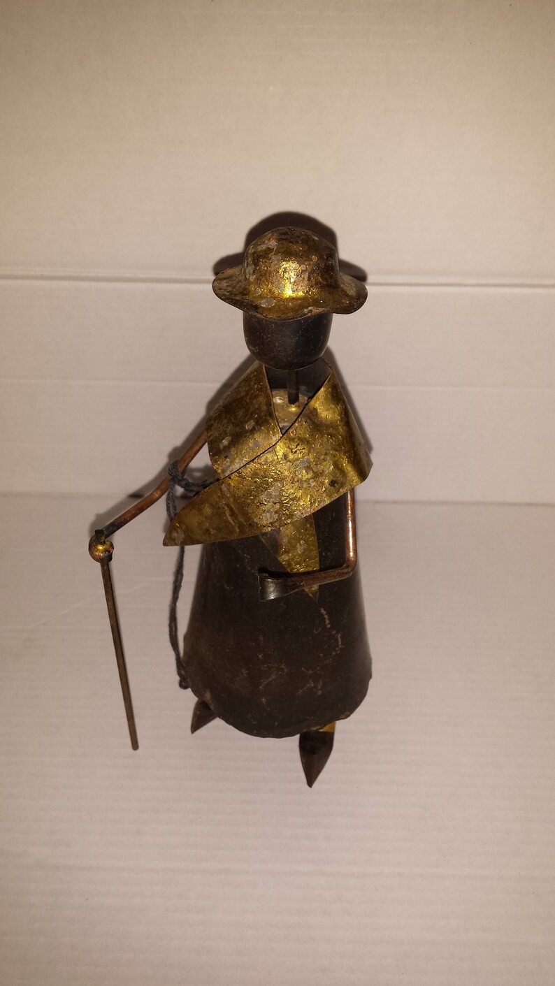 Mid Century Modern Metal Figurine Art Sculptures by Jarnuszkiewicz et Michel