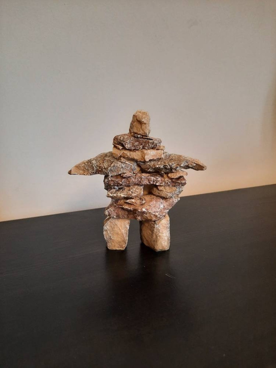Inuit Inukshuk Statue Figurine Etsy