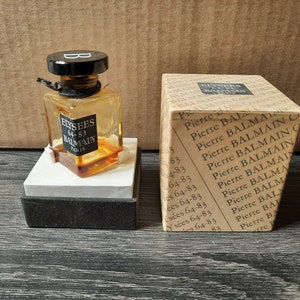 RARE Vintage Élysées 64-83 Perfume Pierre Balmain Paris France W