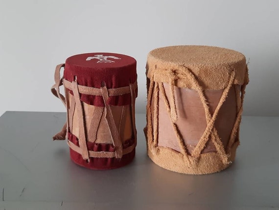 Vintage Native American Indian Style Small Hand Drums Etsy