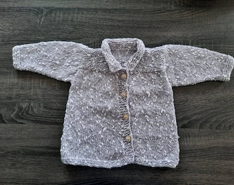 Handknit Children's Cardigan Coat