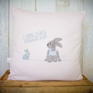 Organic Pillow favorite Bunny Child Rose 30 30 - Etsy