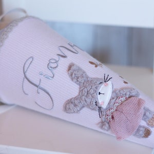 Sac fraternel bio « Bunny Princess » gris/rose
