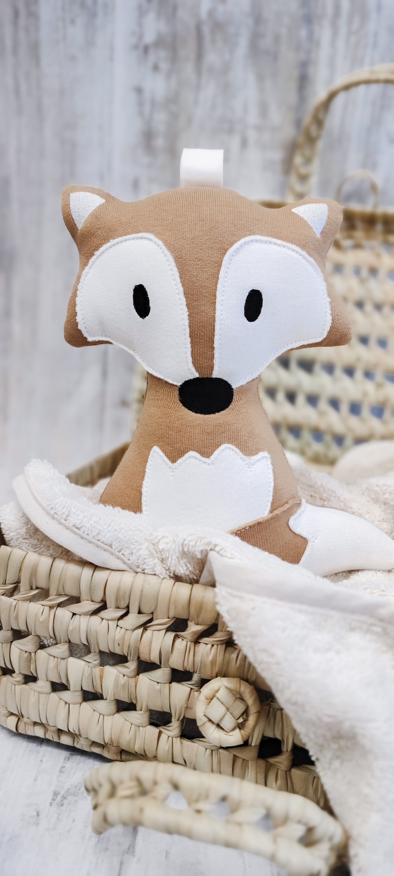 Organic music box "Fuchs Filou" beige for babies