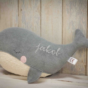 Bio Kuscheltier "Wal Waalbi" groß für Babys und Kinder