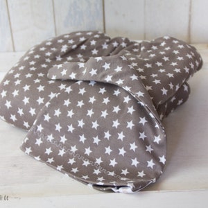 Organic Romper Sack - Swaddle Sack Set with Hat &quot;cinder&quot;