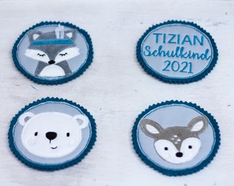 Zaino scolastico Kletties Eisbär Gang grigio/petrolio