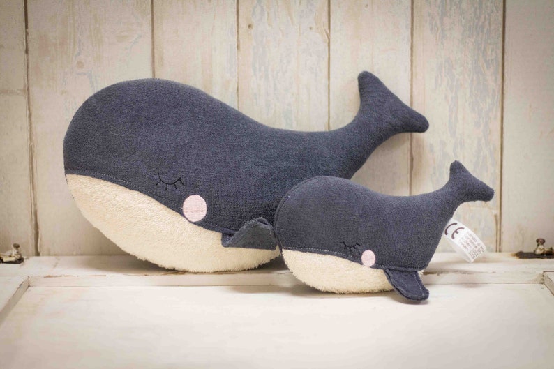 Bio Kuscheltier Wal Waalldo klein für Babys und | Etsy