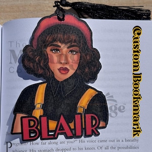 Personalized Character Bookmark with Tassel: Illustrated Bookish Gift