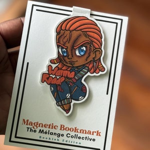 Chucky-Themed Magnetic Bookmark | Halloween Horror Bookmark | Creepy Cute Book Accessories