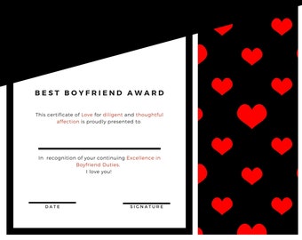 best boyfriend award gift