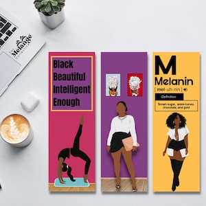 Melanin Magic Bookmark Set: Black Girl Reader Gifts