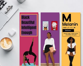 Magische bladwijzerset melanine: Black Girl-lezerscadeaus