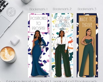 Melanine-bladwijzers voor zwarte vrouwen: gelamineerde inspirerende bladwijzers