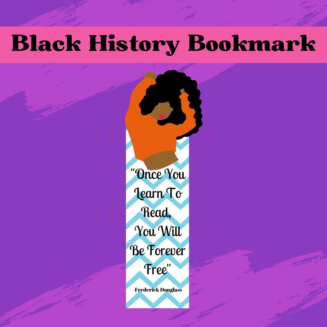 Schwarze Geschichte LesezeichenFrederick Douglas ZitatMelanin