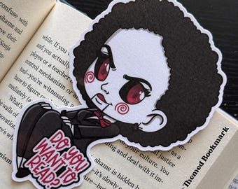 Marque-page sur le thème de la scie : accessoire de livre d'horreur d'Halloween