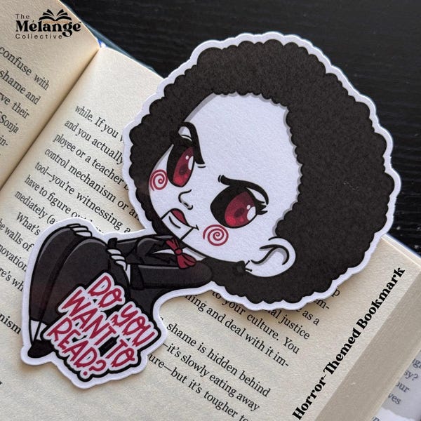 Saw-Themed Bookmark: Halloween Horror Book Accessory