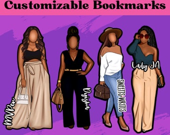 Customizable Bookmark | Well Read Black Girl | Bookish Gifts | Melanin Gifts | Gifts for Her | Black Owned | Educated Black Woman | Bookworm
