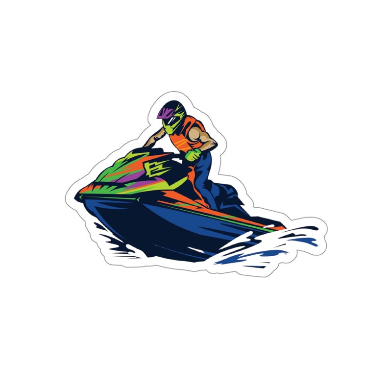 Die-cut Jet Ski Sticker 4x4 Extreme Lake Sport - Etsy