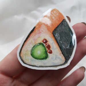 Sushi 02 - Adesivos de Vinil Aquarela