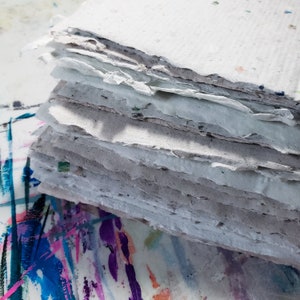 Papier recyclé fait main 5 x 7 - Neutres