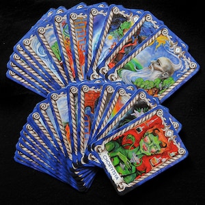 Carte dell'Oracolo "Dei slavi". Perfetto per sviluppare l'intuizione, la cartomanzia e il collezionismo. Acquerelli e grafica originali dell'autore