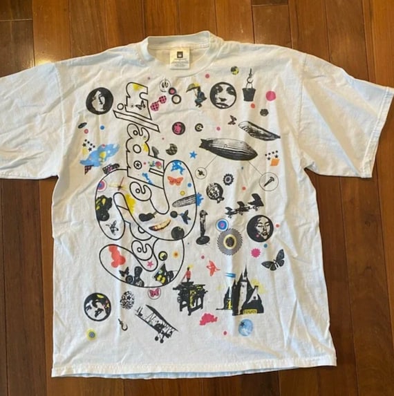 1999 Led Zeppelin Winterland All Over Print Shirt… - image 3
