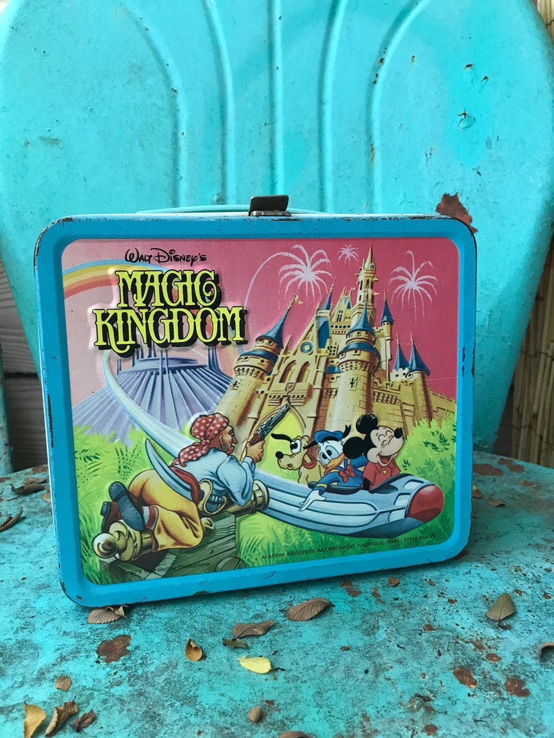 1969 Disney Magic Kingdom Metal Lunchbox Etsy