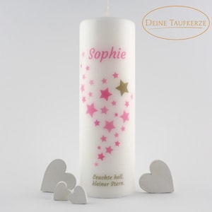 Mourning candle star child, mourning candle children, customizable, with name, memorial candle, mourning candle