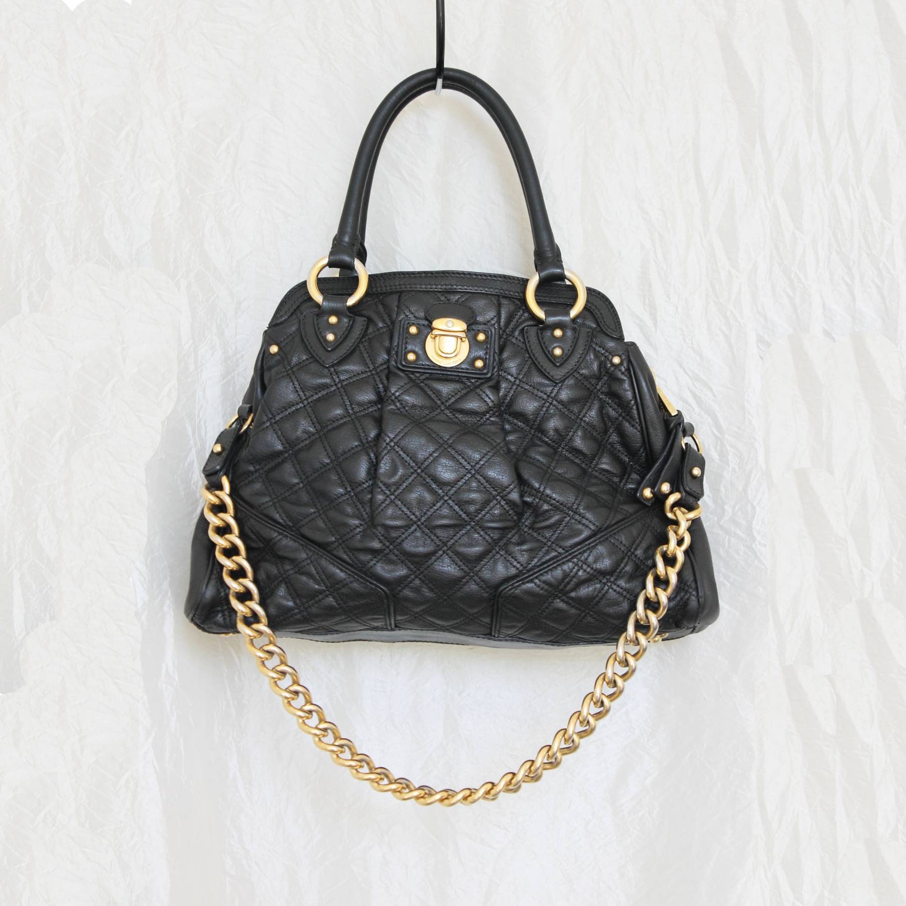 ショルダーバッグ・ポシェット Marc Jacobs The Big Link Shoulder Bag - Leather - Black Marc Jacobs The Big Dual Leather Bag in Black | Lyst