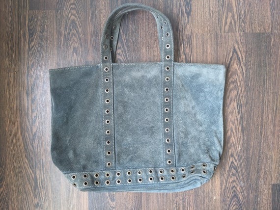 Vanessa Bruno Wildleder Einkaufstasche Grune Wildledertasche Le Cabas Made in Italy Graue Wildlederhandtasche Shopper Tasche Mittlere Tasche Leder Einkaufstasche Etsy