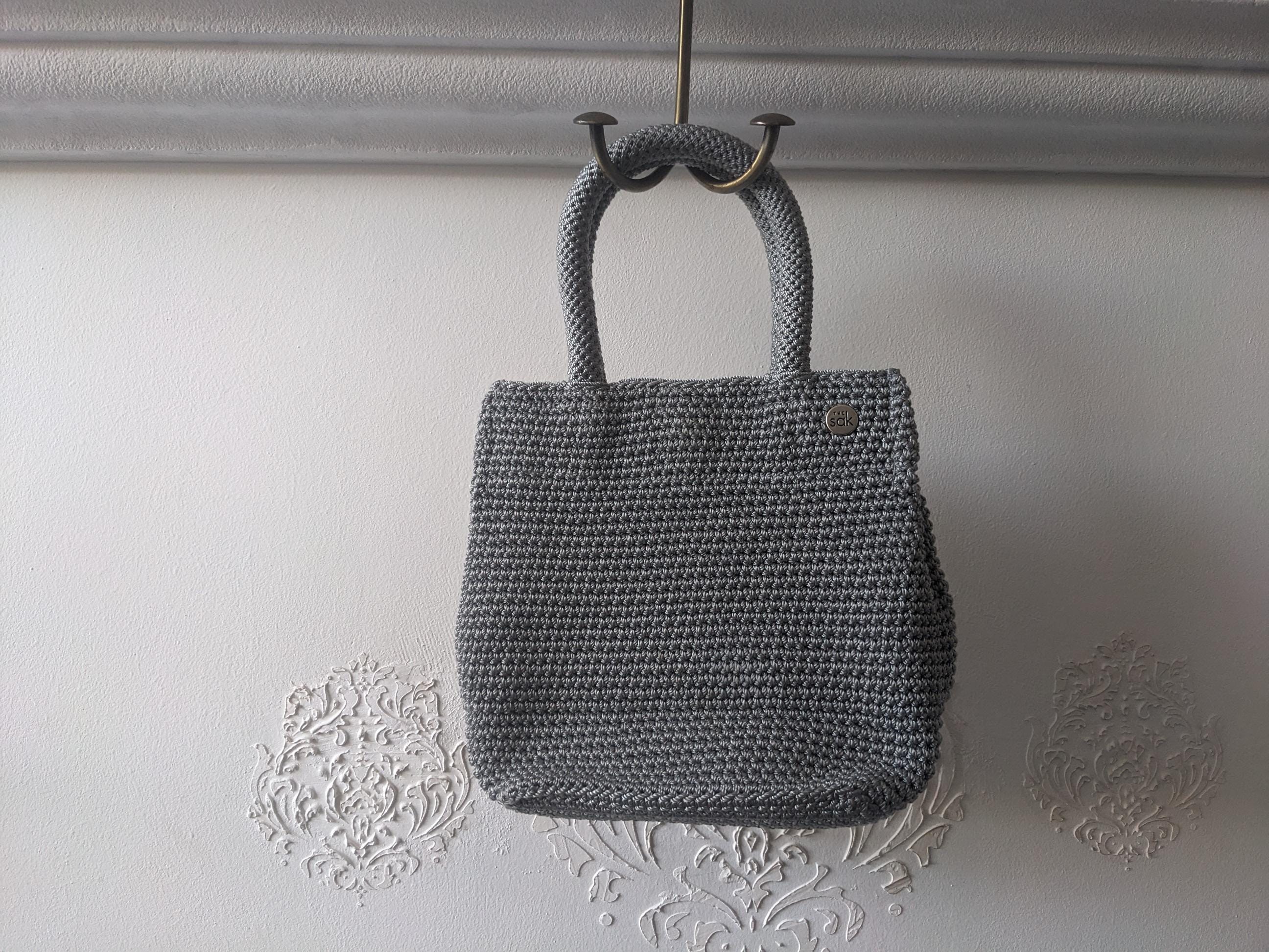 The Sak Gray Crochet Mini Tote Bag - Etsy