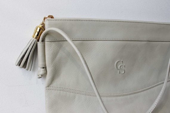 関税なし 送料無料 CARLA SHOULDER BAG Carla Sade Small Leather Shoulder Bag Leather Purse White