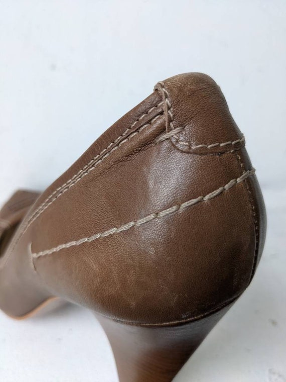 Zara women shoes Brown shoes Pointed toe shoes Hi… - image 6