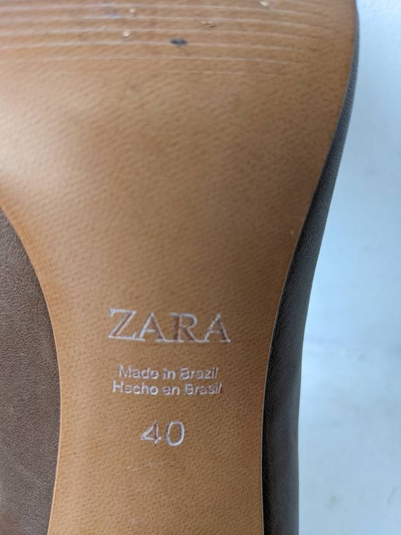 Zara women shoes Brown shoes Pointed toe shoes Hi… - image 8