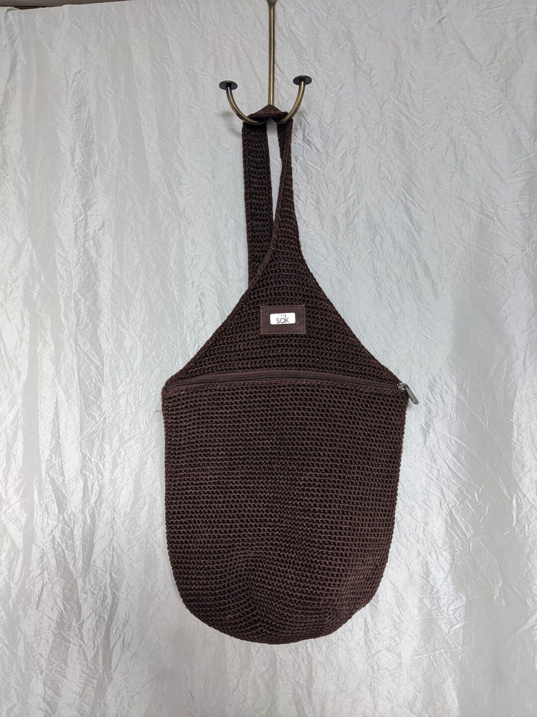 The Sak Crochet Bag Crochet Shoulder Bag Brown Shoulder Bag Crochet