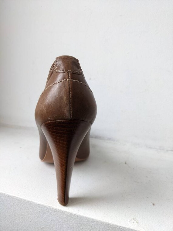 Zara women shoes Brown shoes Pointed toe shoes Hi… - image 2