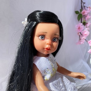 OOAK Paola Reina Custom doll OOAK Clothes for Paola Reina Paola Reina with long hair and in a white dress