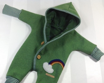 IMMEDIATELY AVAILABLE Size 86 walkoverall fully lined / rainbow/pointed hood for boys and girls