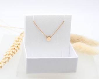 DOTTY | 14k gold filled chain with small, golden dot | 6.4 mm | Pure | delicate | minimalist | gold | customizable | letter