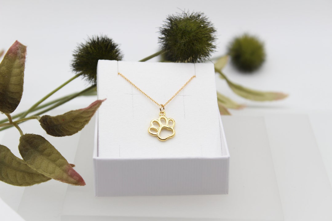 PAW | 14k Gold-filled Round Anchor Chain | Animal Paw 925 Silver 24k ...