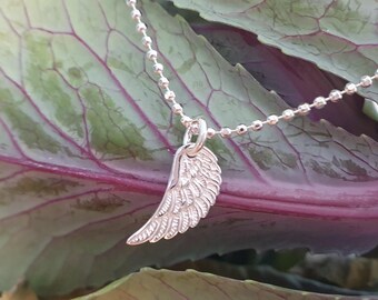 IKARUS 925 | 925 sterling silver necklace with angel wings | Wings | Icarus | Silver | Filigree | Angel | Ball chain | Round anchor chain