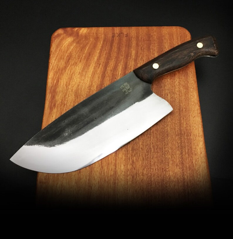 Handmade Hand Kitchen Cleaver Chopper Professional Etsy