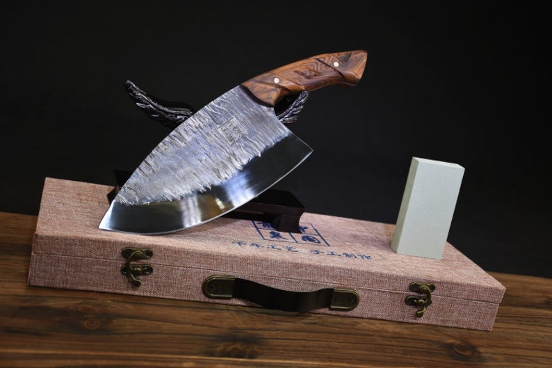 Stainless Steel Serbian Meat Cleaver Chef Butcher Chopper Professional