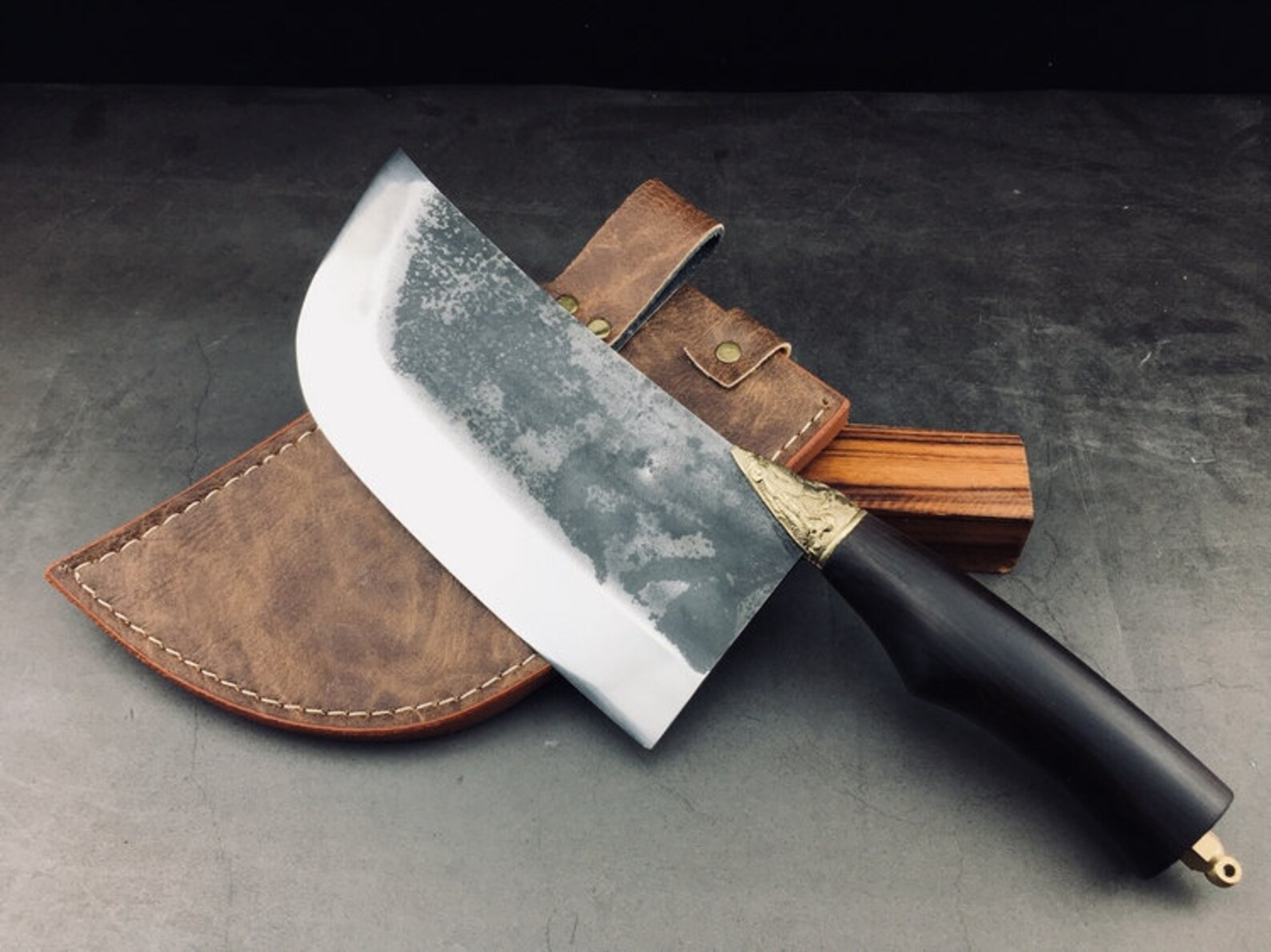 Manganese Steel Asian Meat Cleaver Chef Butcher Chopper Etsy