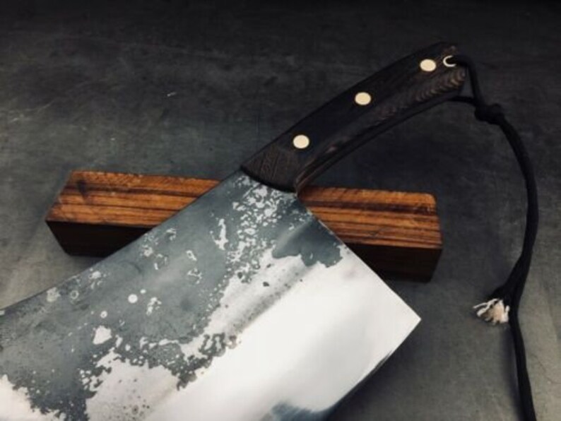 Heavy traditional chinese Chopper Handmade Knife Etsy