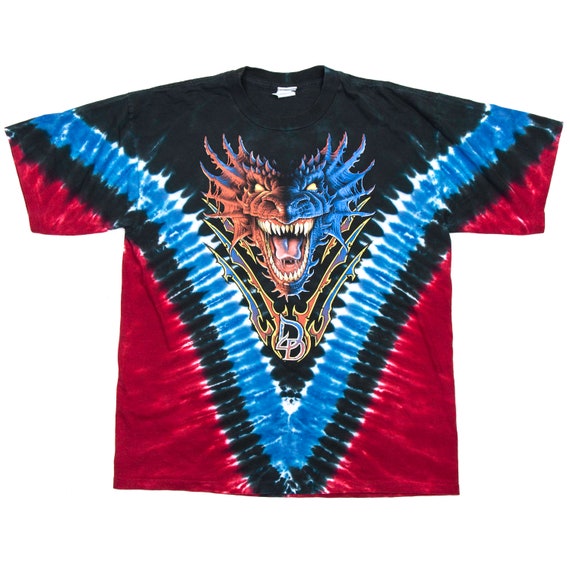 VTG Dueling Dragons Universal Studios Tye Dye Tee