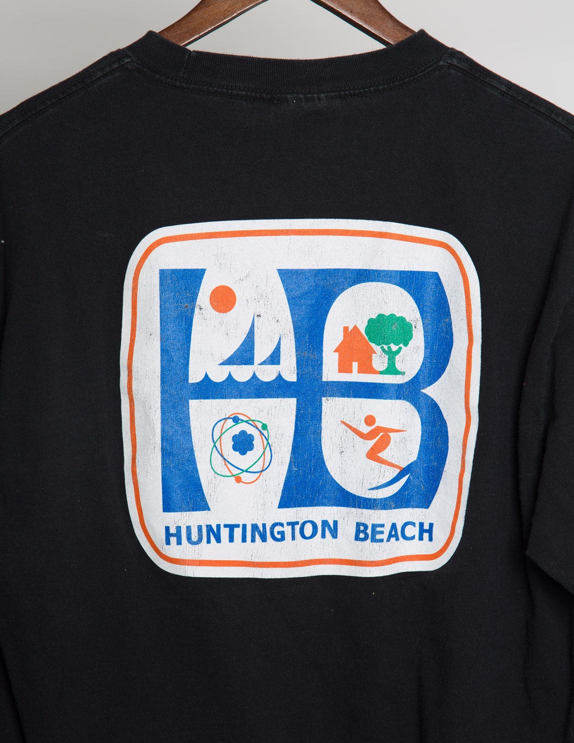 Vintage Huntington Beach Long Sleeve Shirt L | Etsy